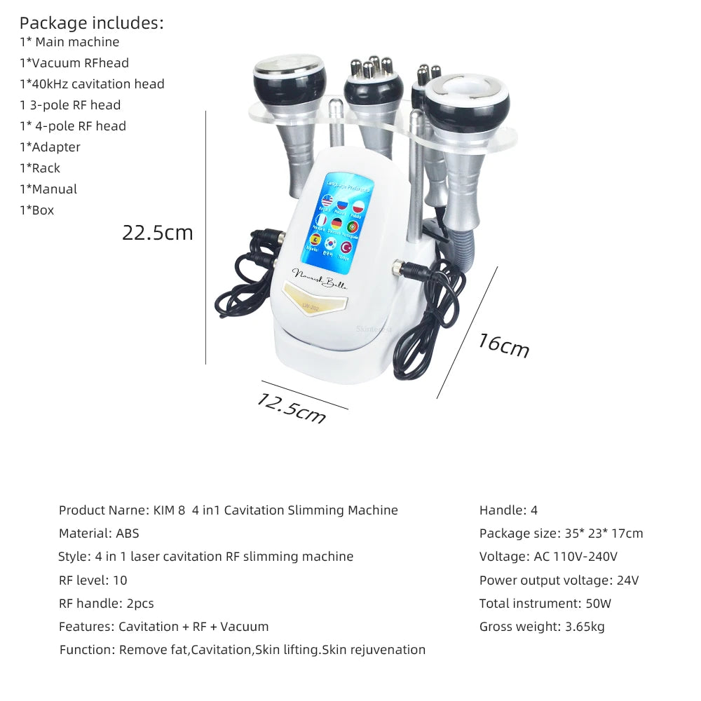 4-in-1 Cavitation Slimming Machine
